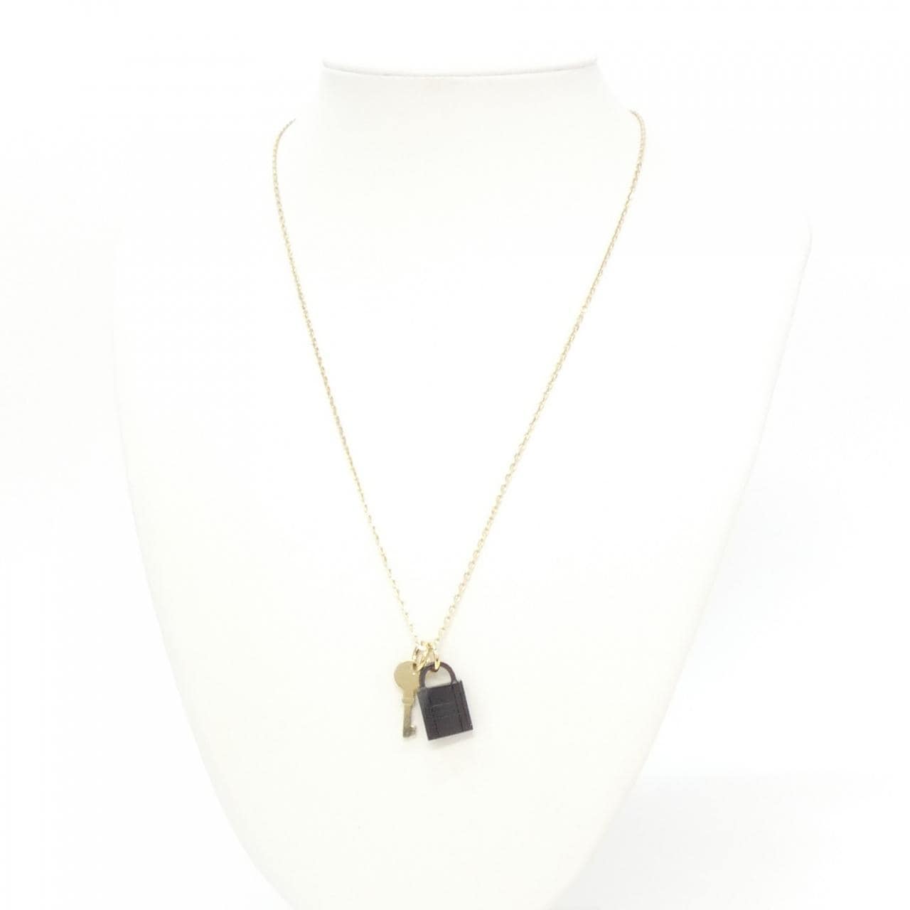 エルメス アミュレット パドロック PM 057027FD ネックレス