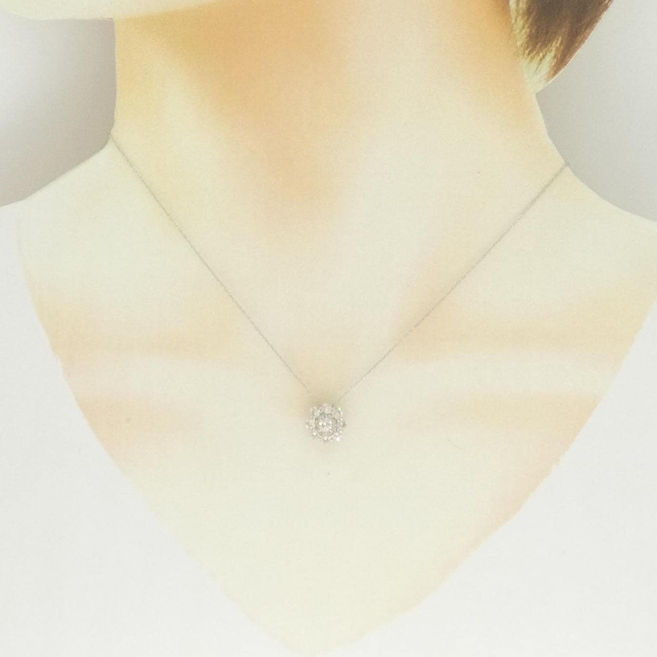 PT950 ダイヤモンド ネックレス 0.80CT