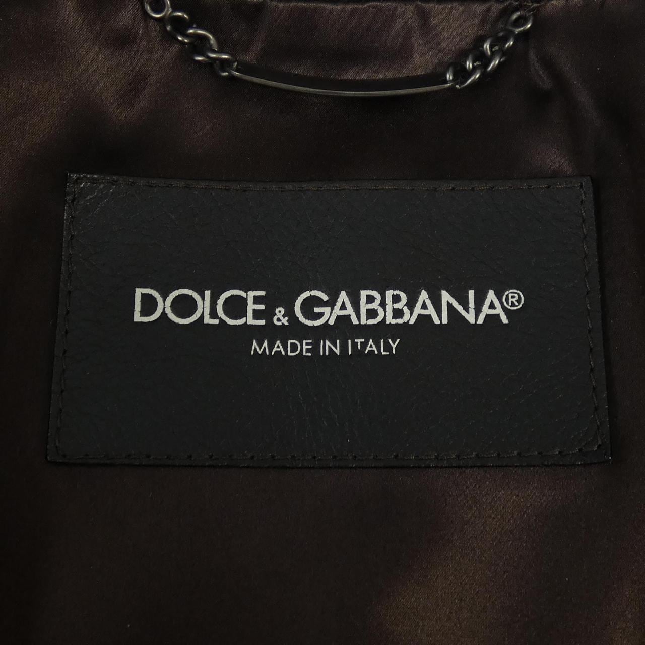 ドルチェアンドガッバーナ DOLCE&GABBANA レザーライダースジャケット