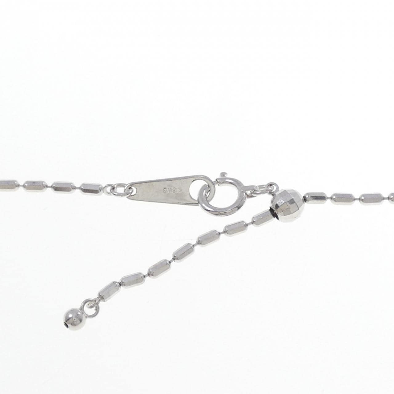 K18WG クロス ダイヤモンド ネックレス 1.00CT