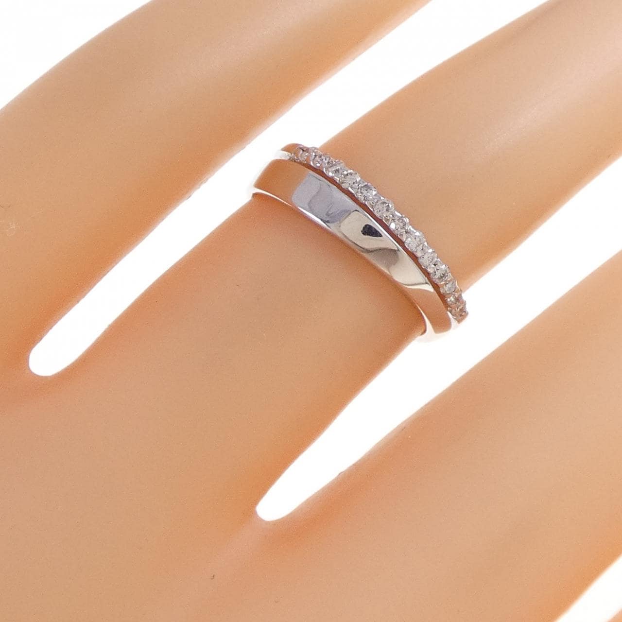 K18WG ダイヤモンド リング 0.13CT