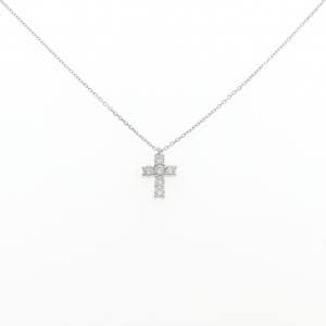 ヴァンドーム クロス ダイヤモンド ネックレス 0.30CT
