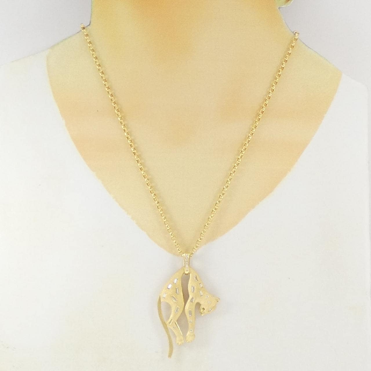 K18YG/750YG ダイヤモンド ネックレス 0.23CT
