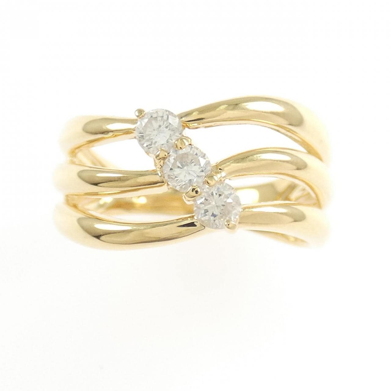 K18YG ダイヤモンド リング 0.27CT