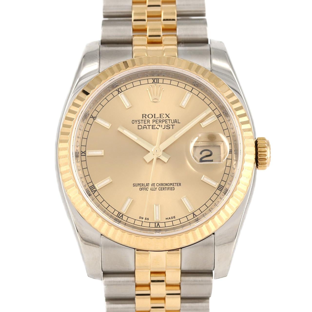 ROLEX Datejust 116233 SSxYG自動上弦M 編號