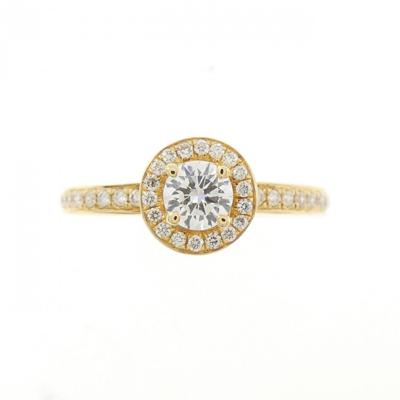 750YG ダイヤモンド リング 0.40CT