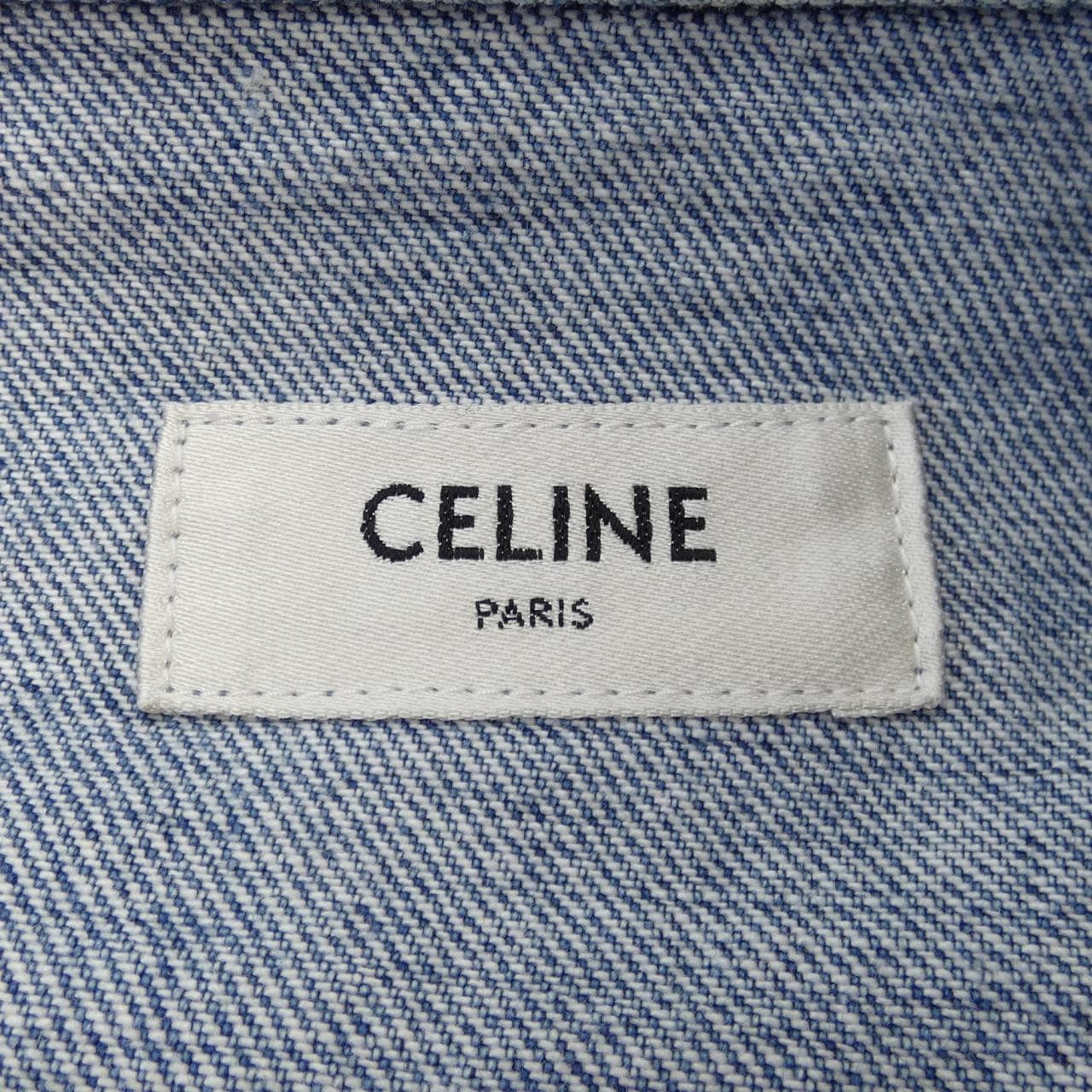 セリーヌ CELINE Vシェイプトラッカー/ピズモウォッシュ 2Q623206T デニムジャケット