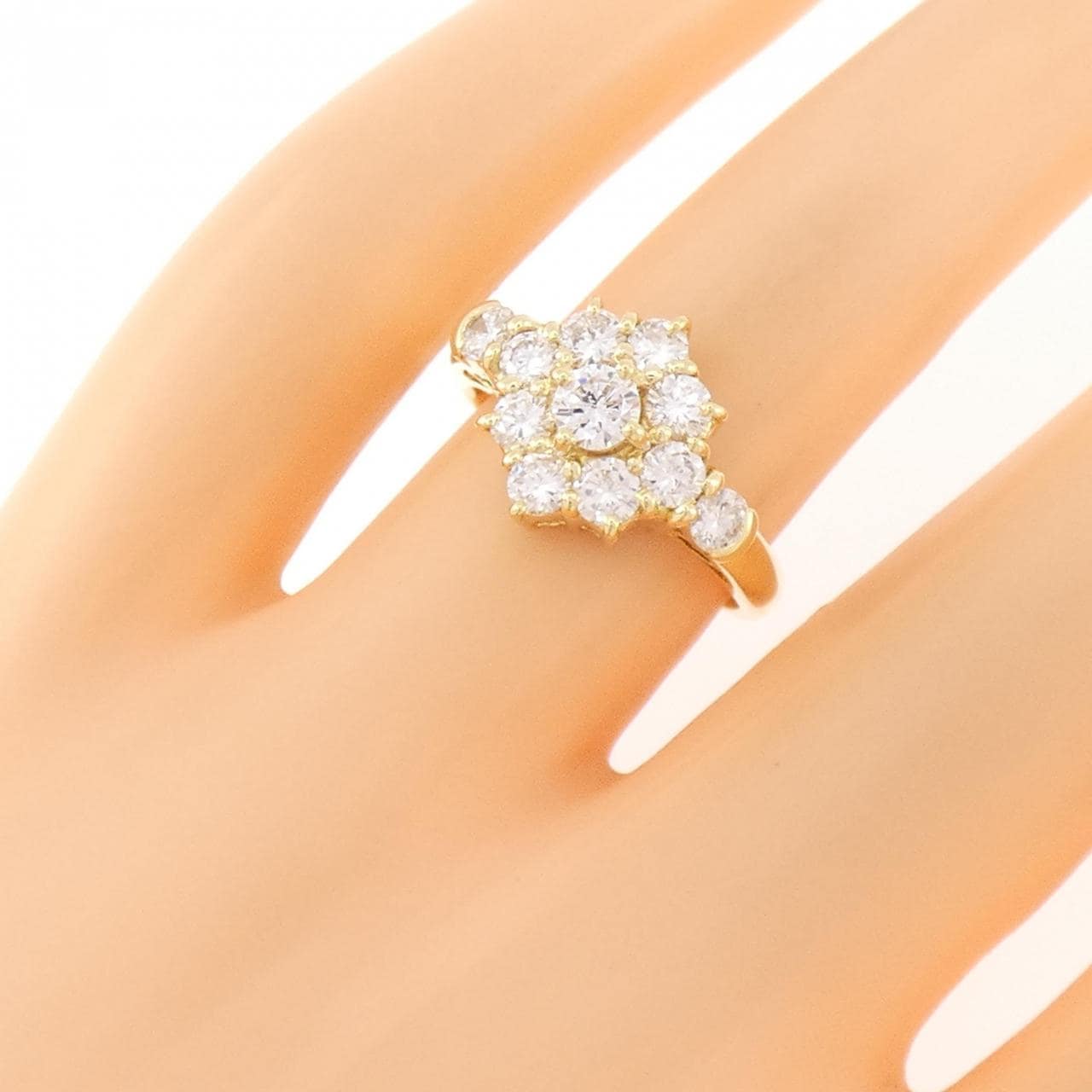 K18YG ダイヤモンド リング 1.02CT
