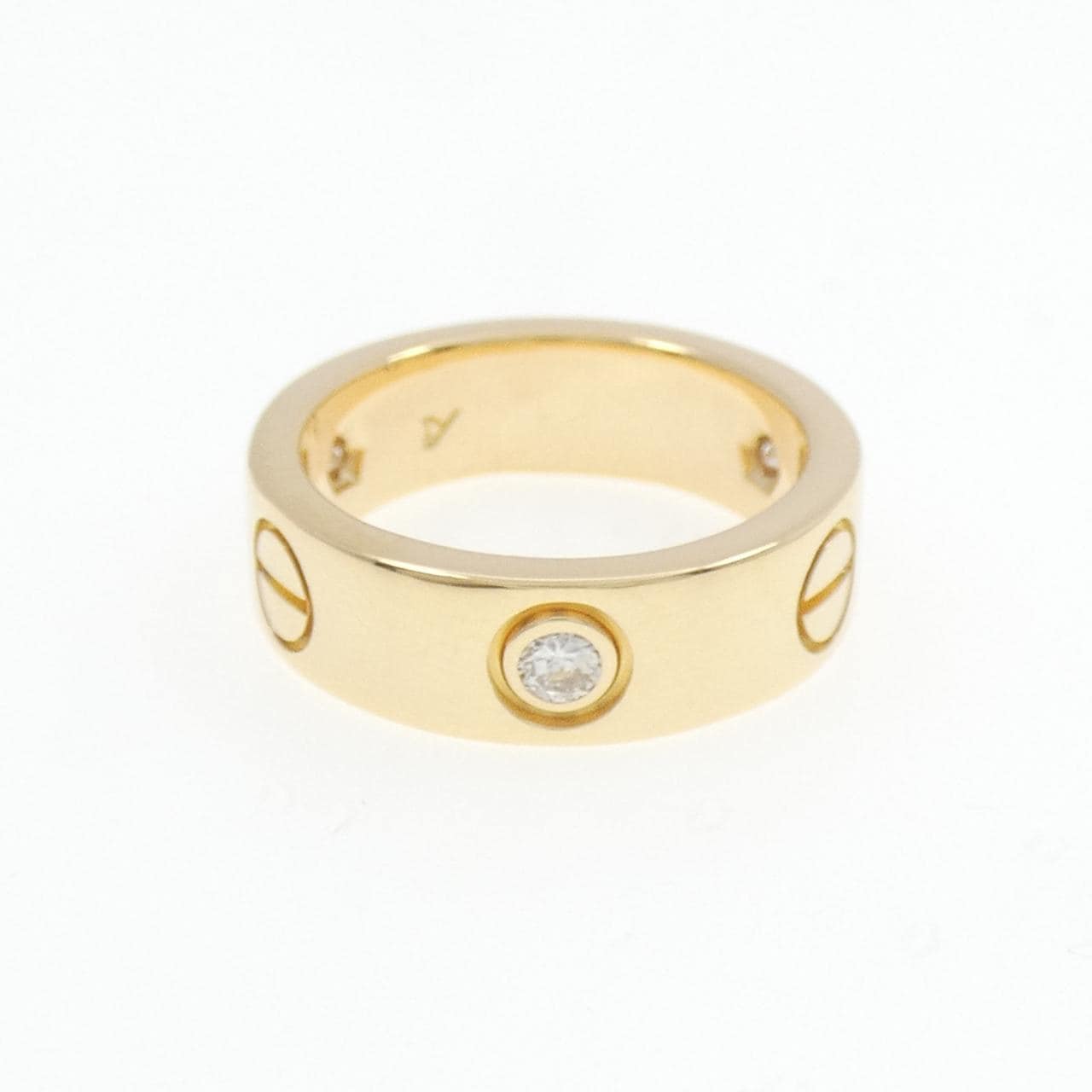 CARTIER LOVE half diamond ring