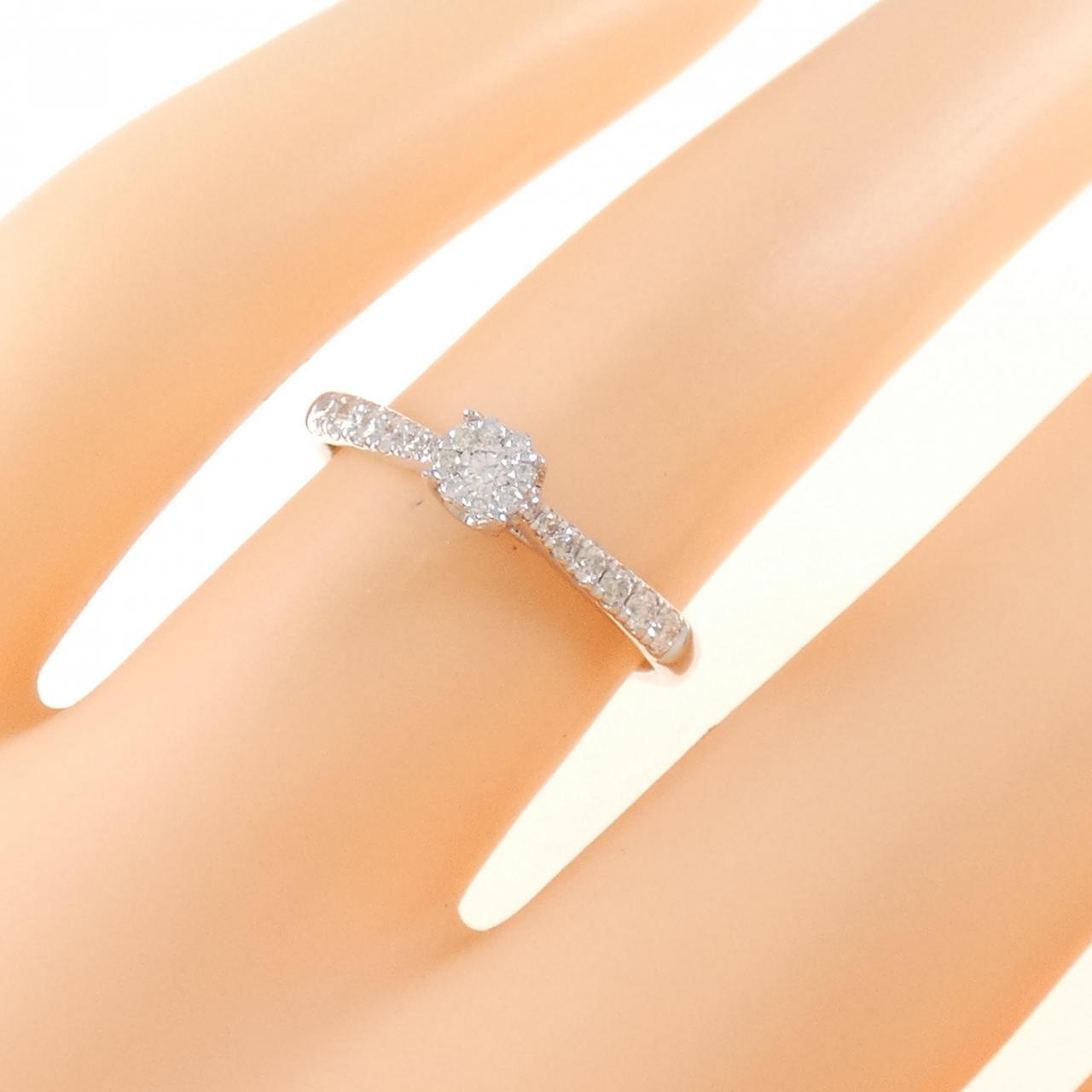 750WG Diamond ring 0.21CT
