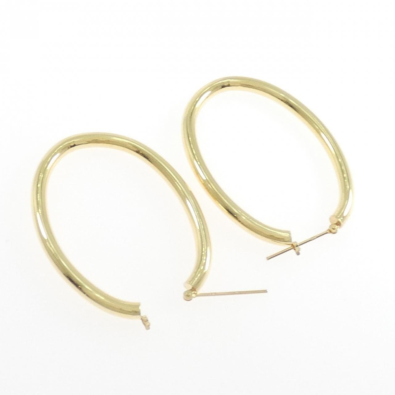 [BRAND NEW] K18YG hoop earrings