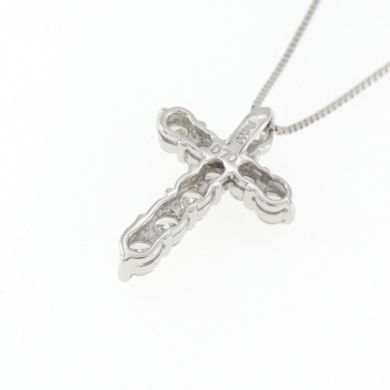 PT900/PT850 クロス ダイヤモンド ネックレス 0.70CT