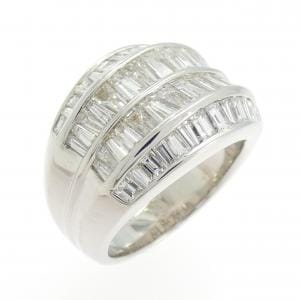 K18WG ダイヤモンド リング 2.99CT