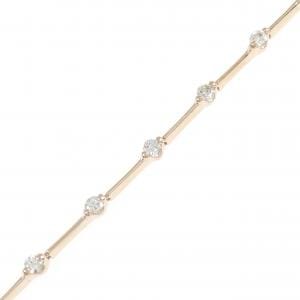 K18PG ダイヤモンド ブレスレット 0.74CT