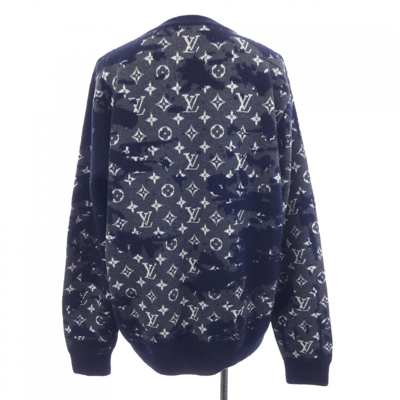 ルイヴィトン LOUIS VUITTON ディストレストモノグラムクルーネック HKN03WZMB ニット