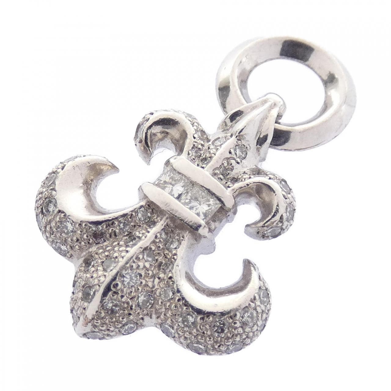 クロムハーツ CHROME HEARTS BS FLEUR FULL PAVE SNGL SIDE ONLY DFLT 202033721WHGXXX258 ペンダント