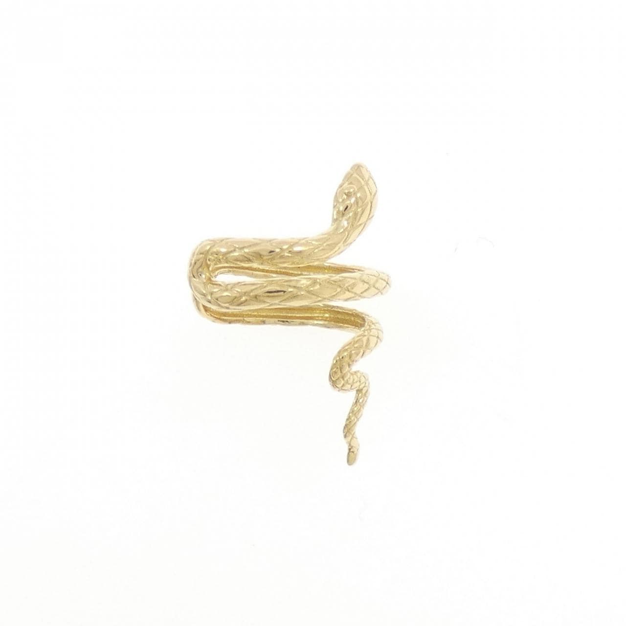 K18YG スネーク イヤーカフ 片耳