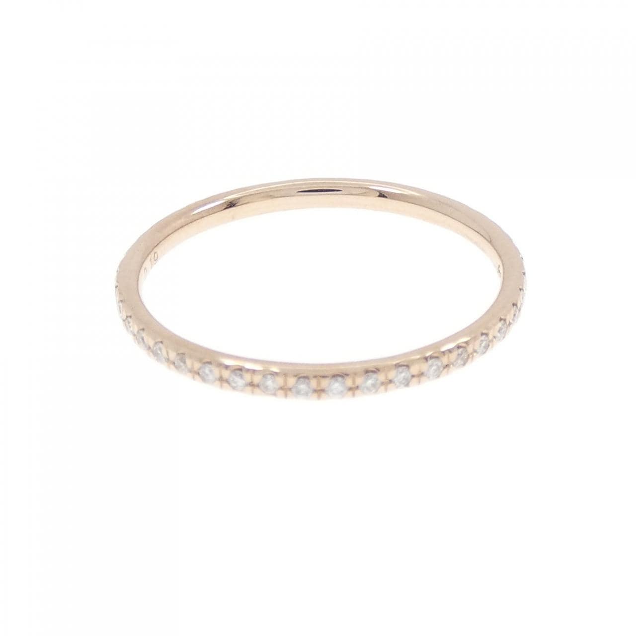 K18PG フルエタニティ ダイヤモンド リング 0.19CT