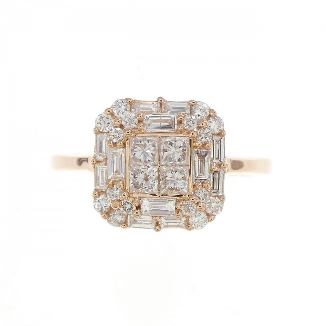 K18PG ダイヤモンド リング 0.65CT