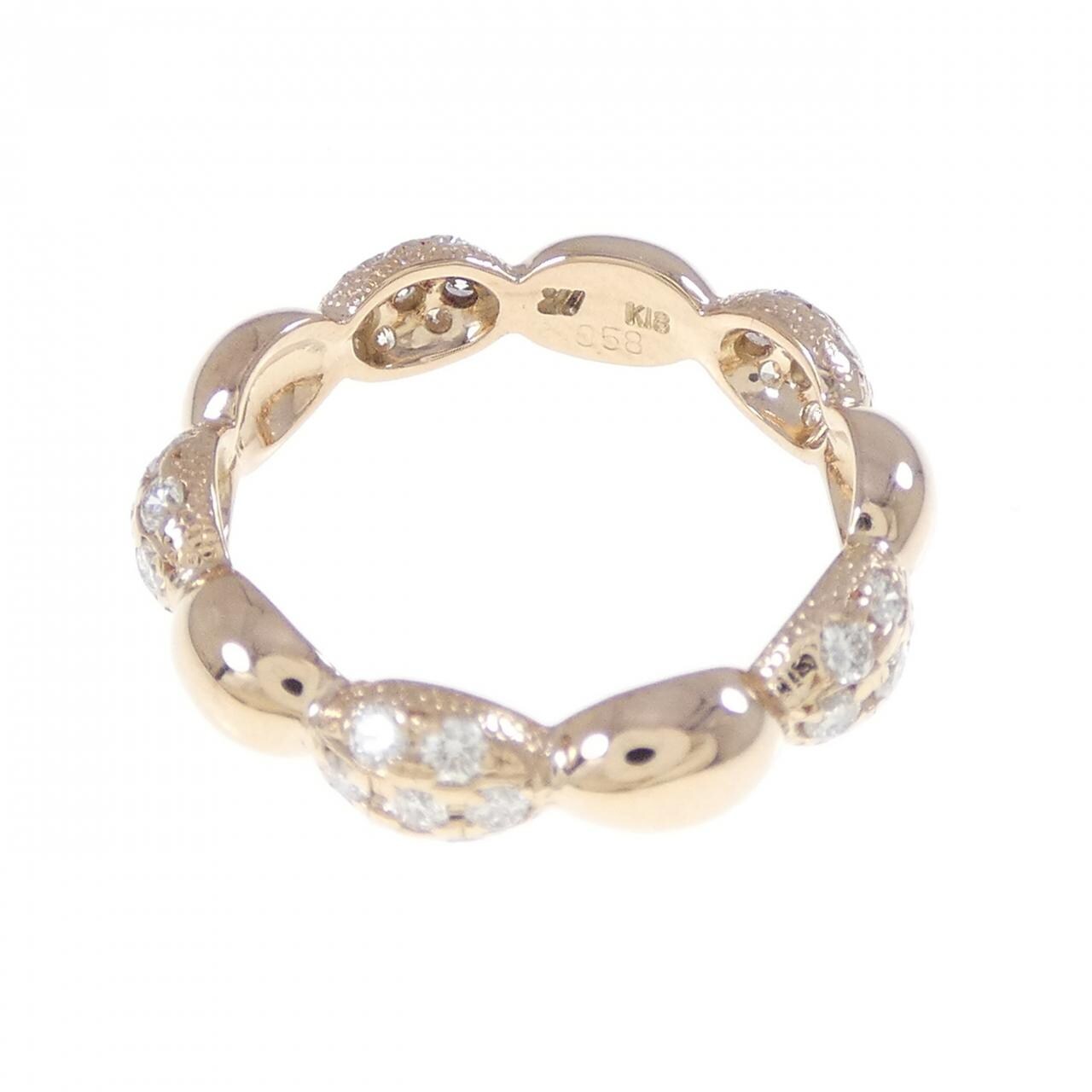 K18PG ダイヤモンド リング 0.58CT