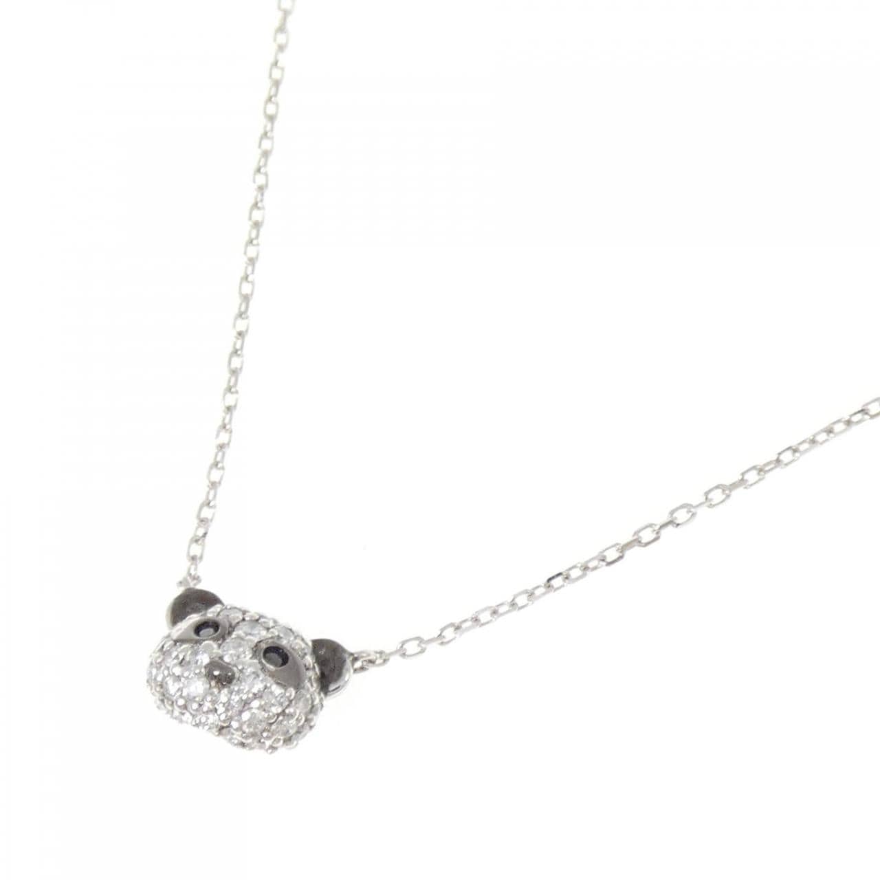 ポンテヴェキオ パンダ ダイヤモンド ネックレス 0.17CT