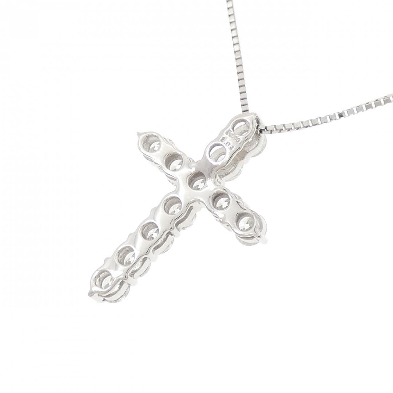PT900/PT850 クロス ダイヤモンド ネックレス 1.04CT
