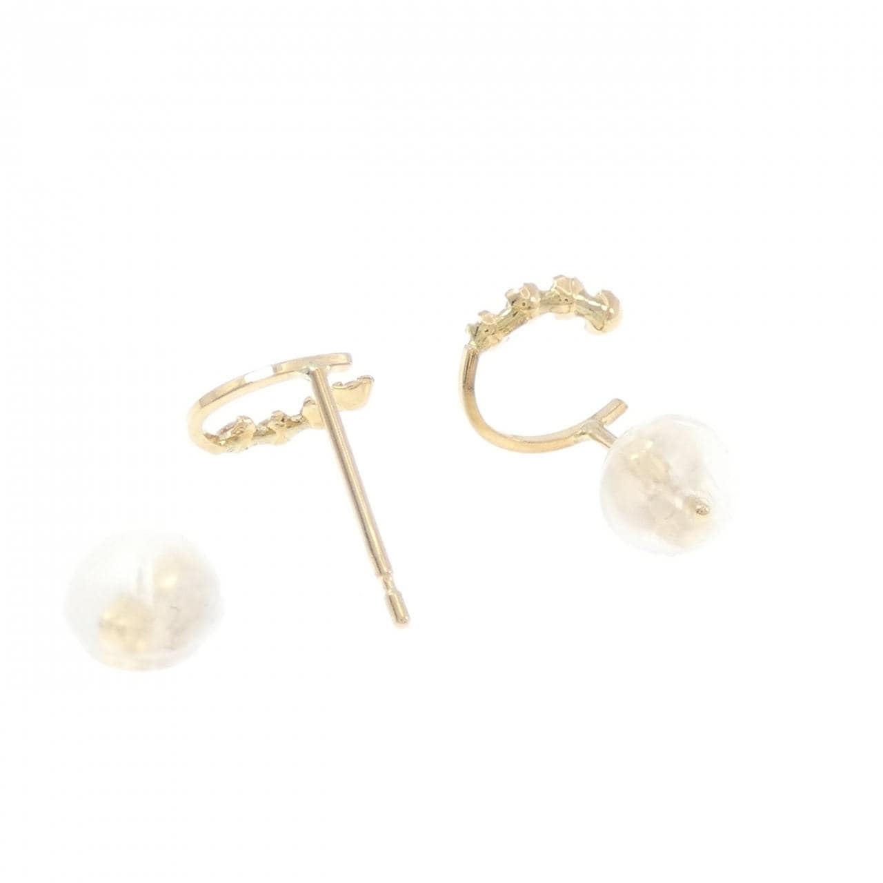 【新品】K18YG ダイヤモンド ピアス 0.10CT