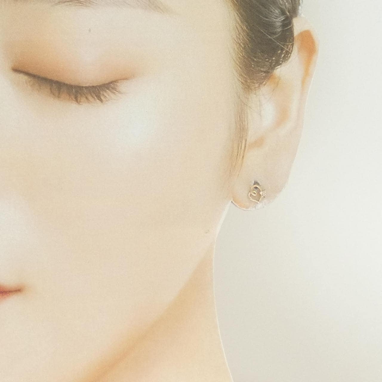 K18PG ダイヤモンド ピアス 0.02CT