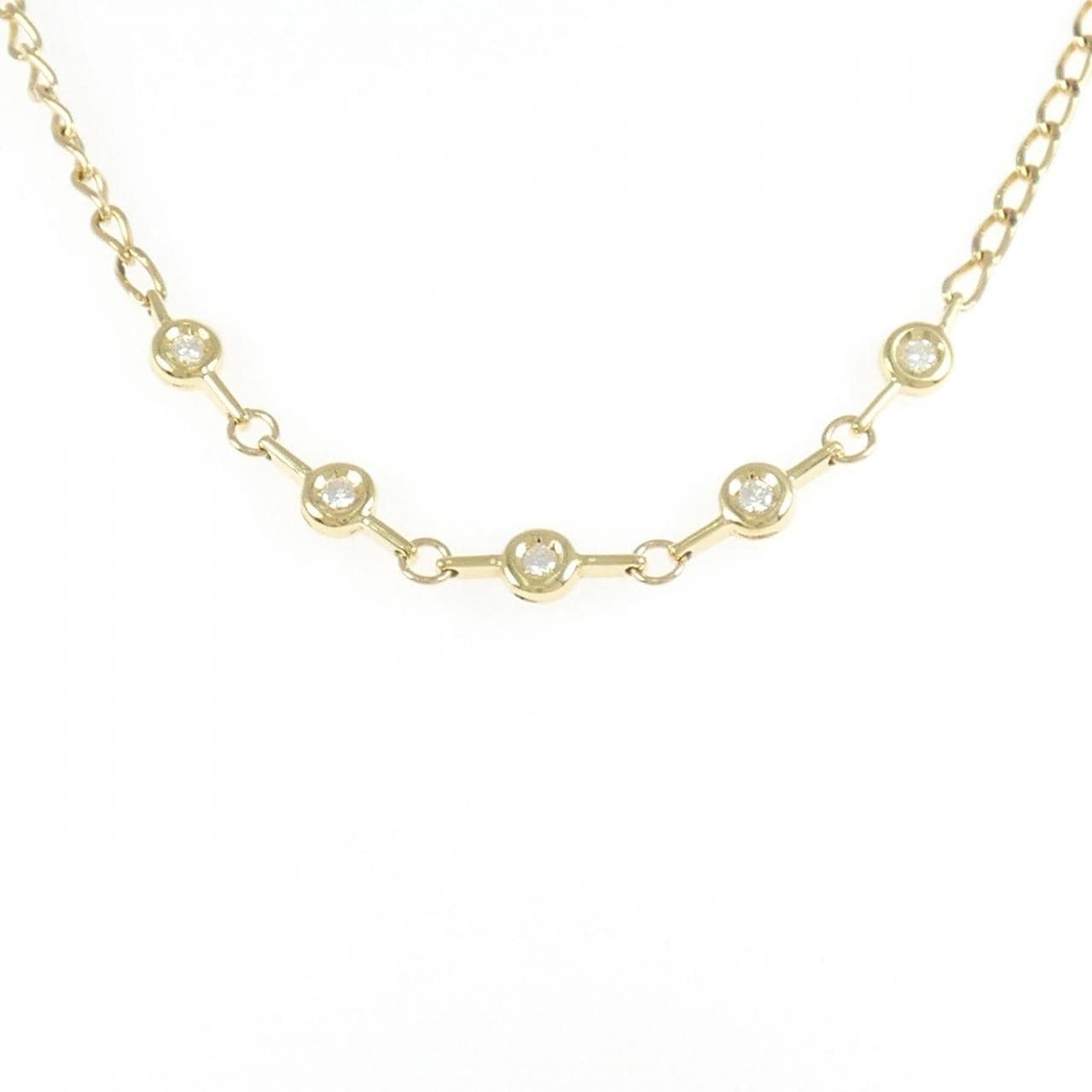 K18YG ダイヤモンド ネックレス 0.25CT