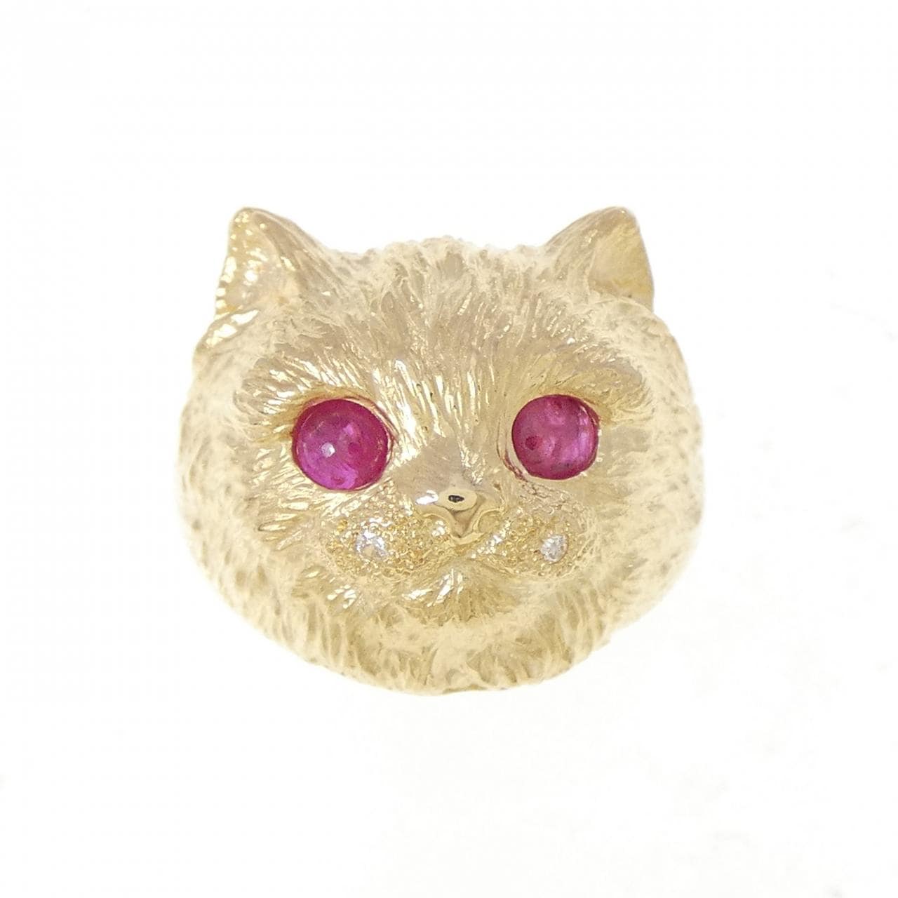 K18YG キャット ルビー リング