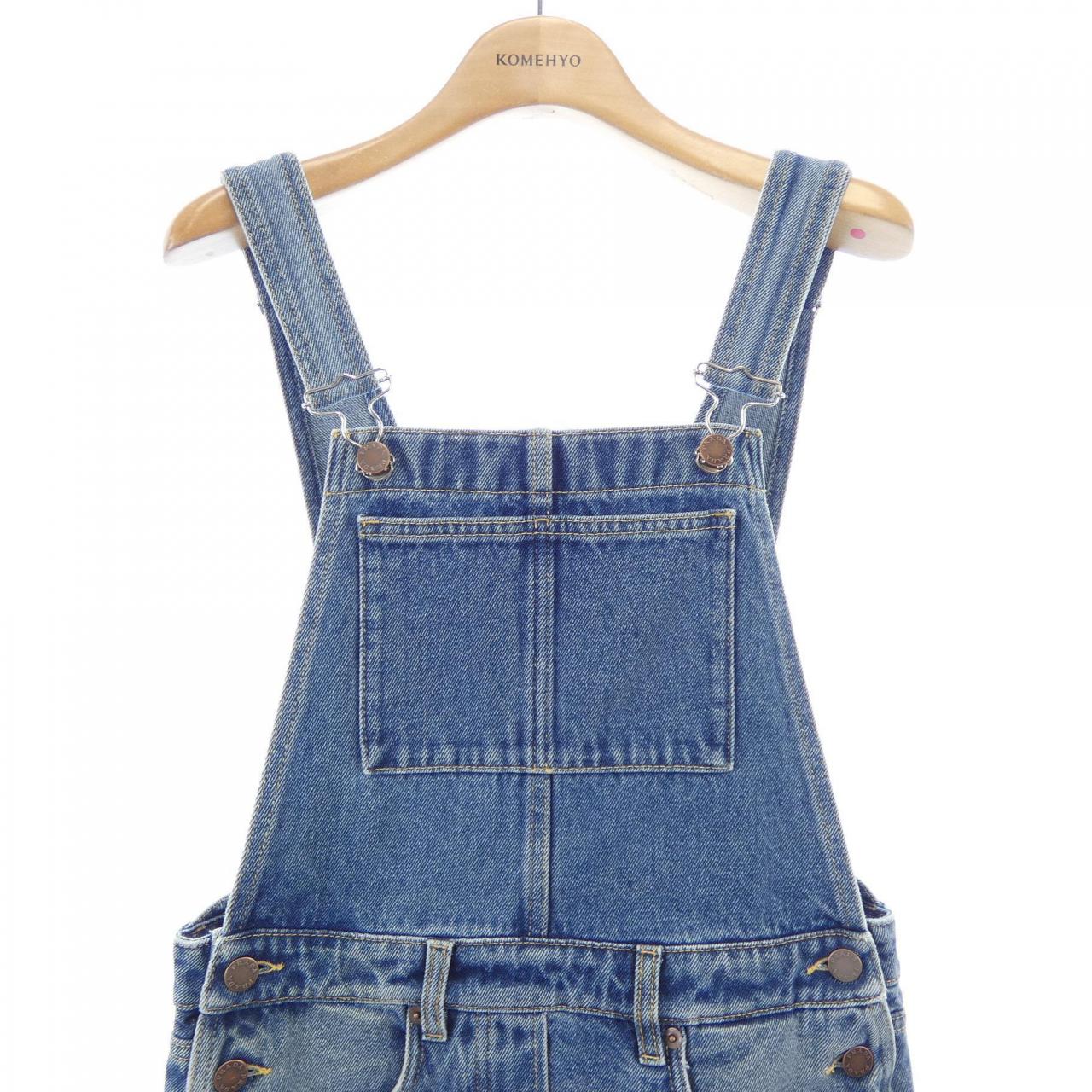 プラダ PRADA デニム ビブ オーバーオール ミニドレス GFA132 S231 16PK ワンピース