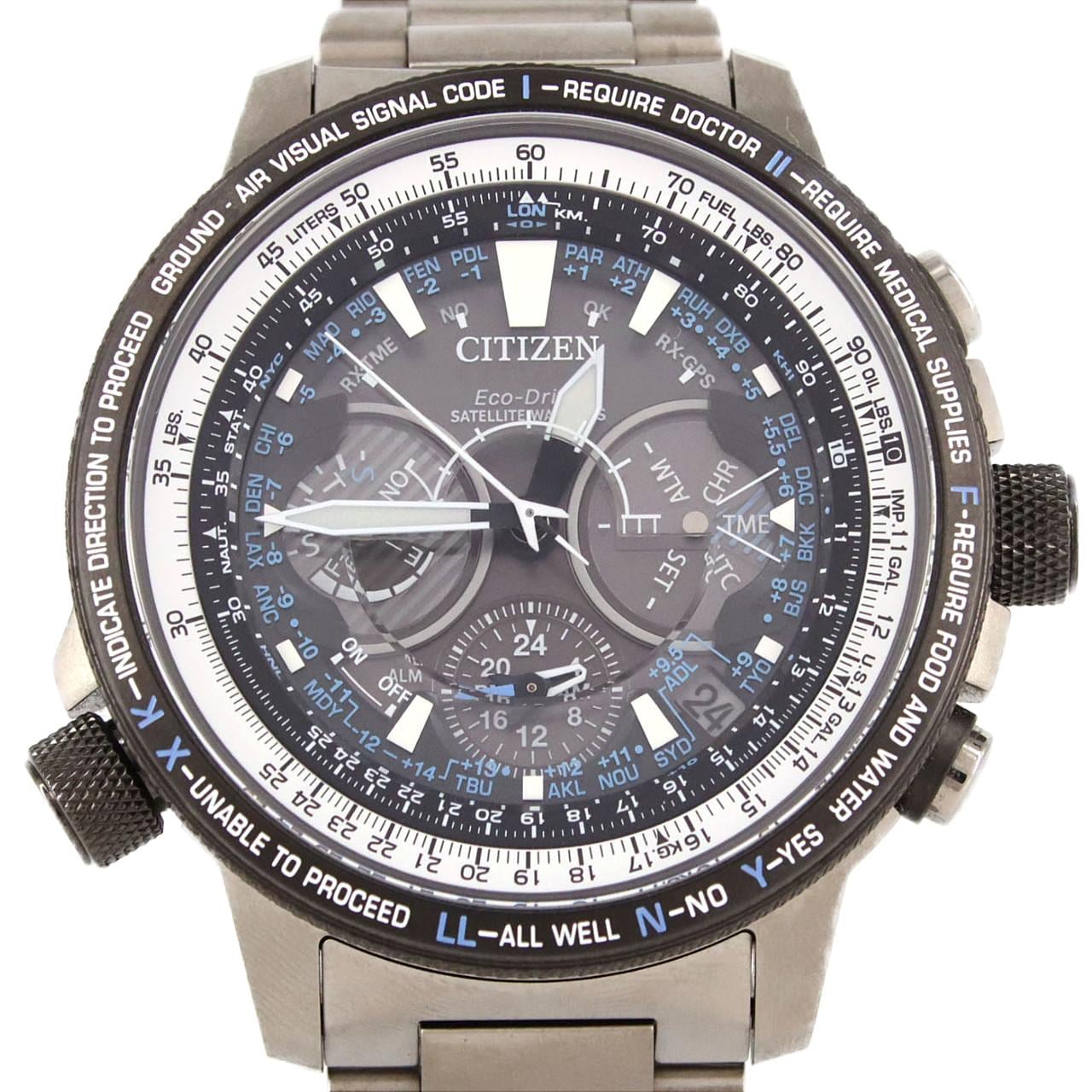シチズン プロマスター GPS電波時計 TI ブルーインパルスLIMITED F990-T026281/CC7015-63E TI ソーラークォーツ