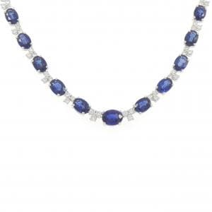 K18WG サファイヤ ネックレス 24.50CT