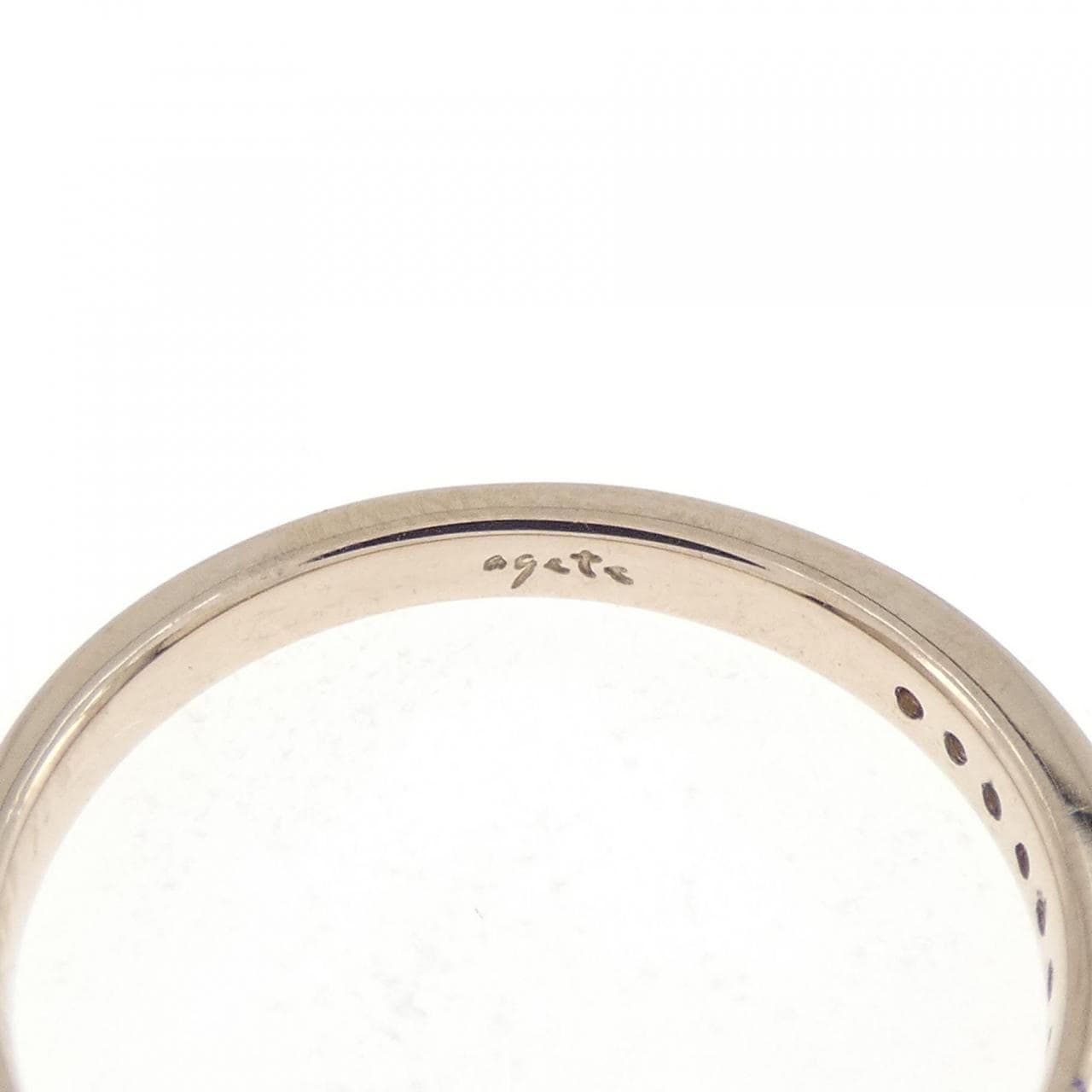 アガット ダイヤモンド リング 0.046CT