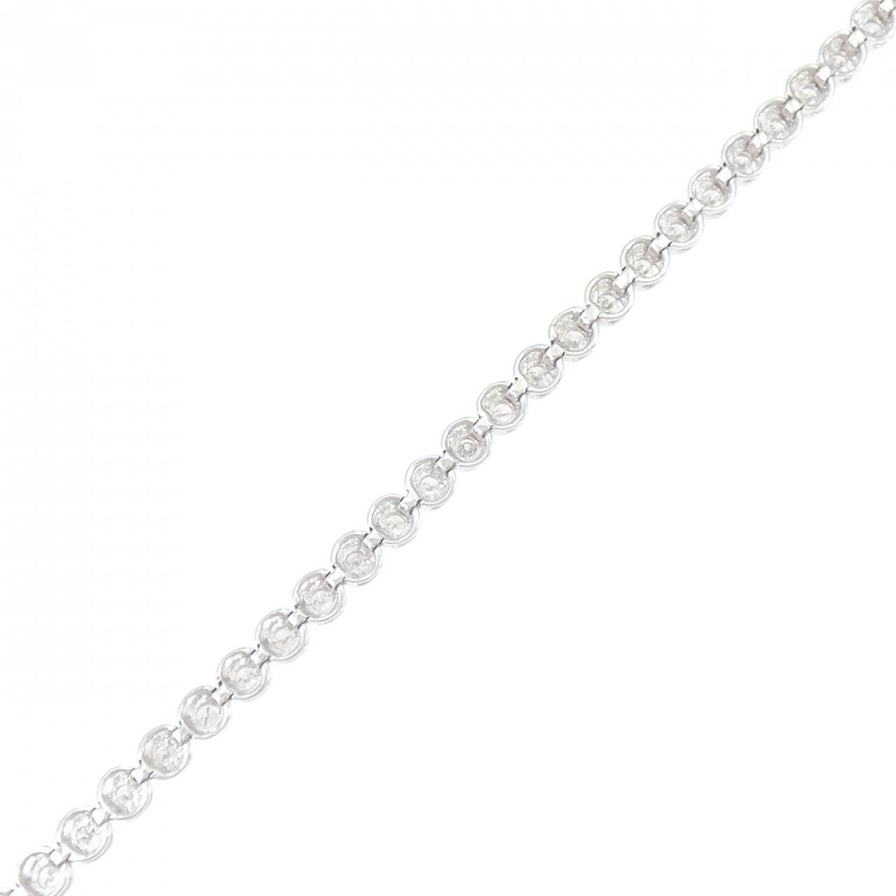 K18WG Diamond bracelet 1.0CT