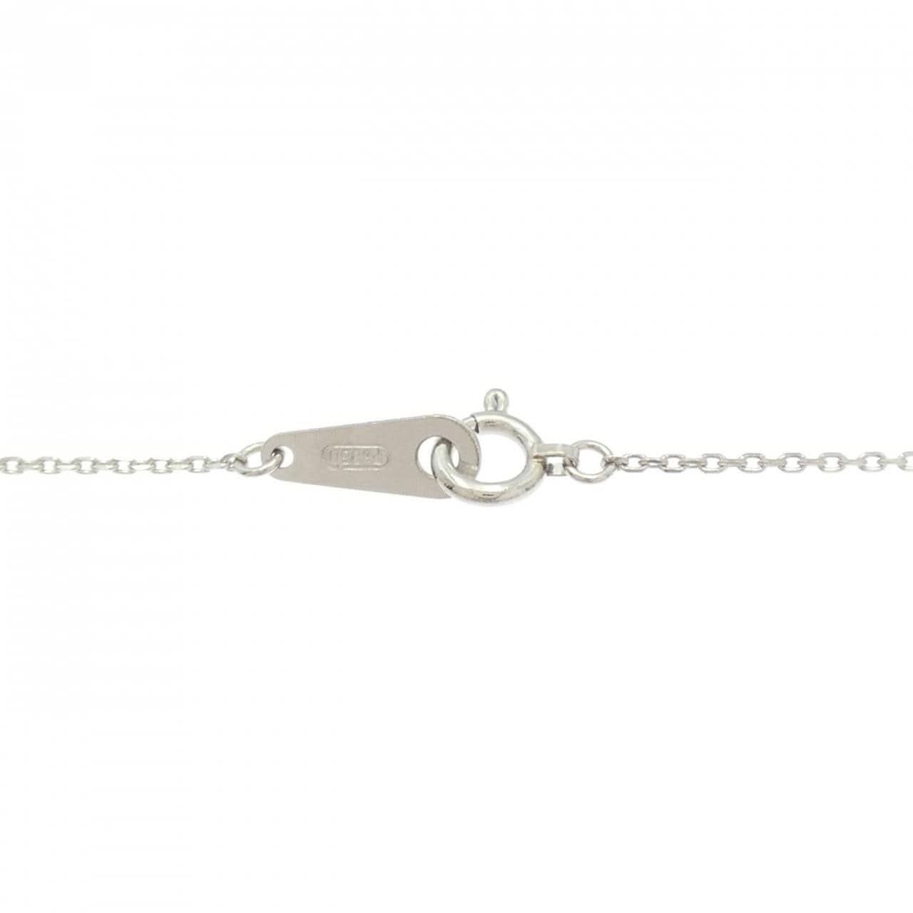 PT900/PT850 フラワー ダイヤモンド ネックレス 0.50CT