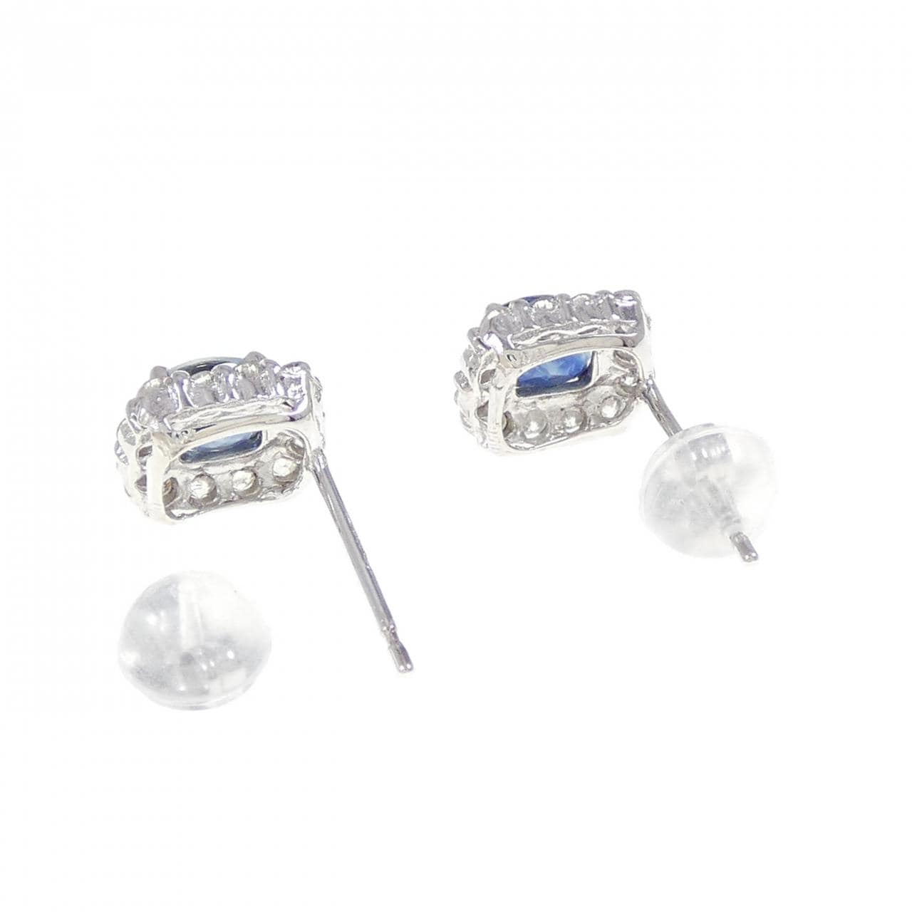 K18WG サファイヤ ピアス 1.01CT