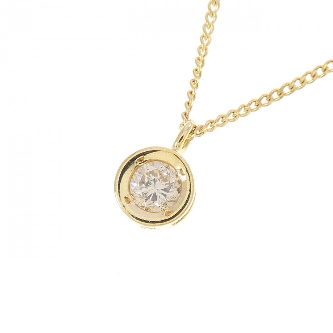 K18YG ダイヤモンド ネックレス 0.18CT