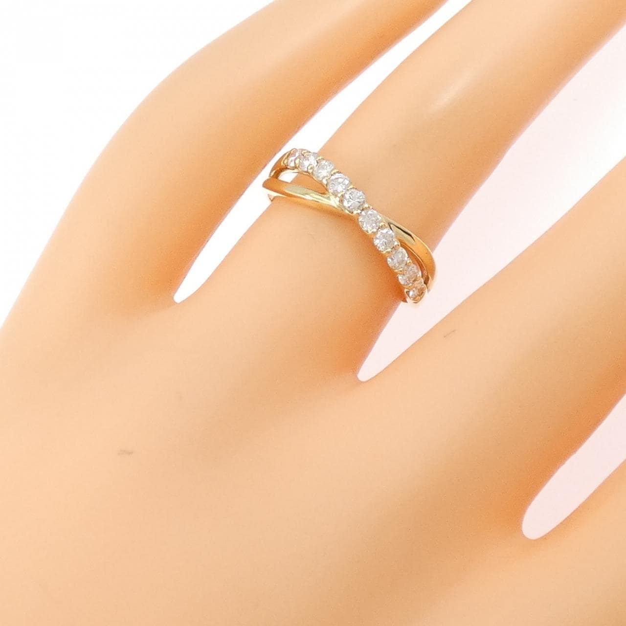 【リメイク】K18YG ダイヤモンド リング 0.30CT