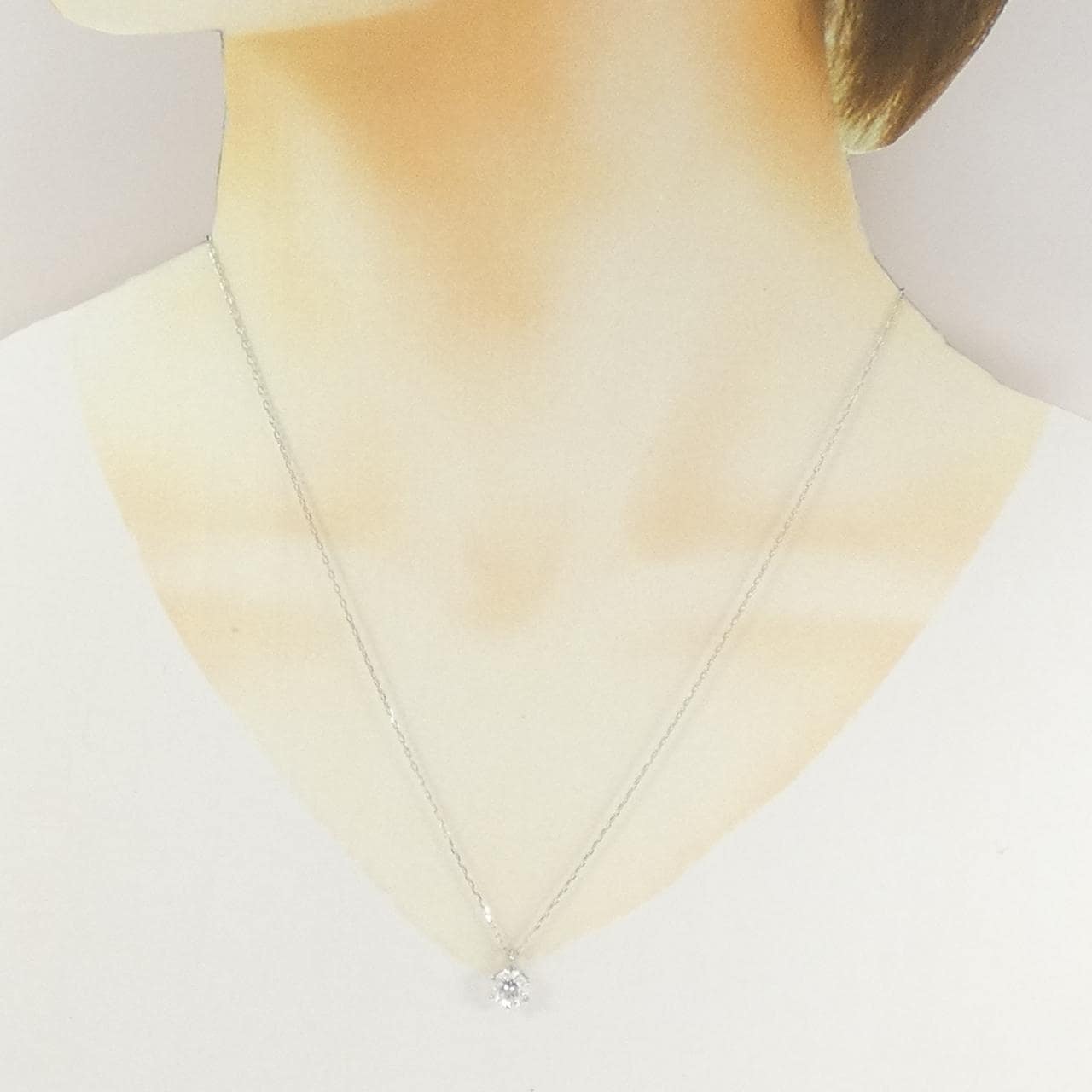 PT900/PT850 ダイヤモンド ネックレス 1.033CT F SI1 VG
