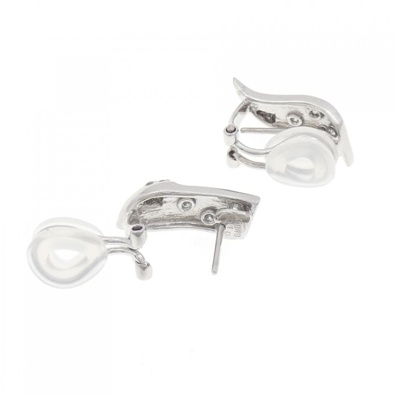 K18WG鑽石耳環/耳夹0.20CT