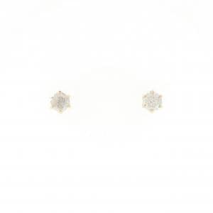 K18YG ソリティア ダイヤモンド ピアス 0.25CT