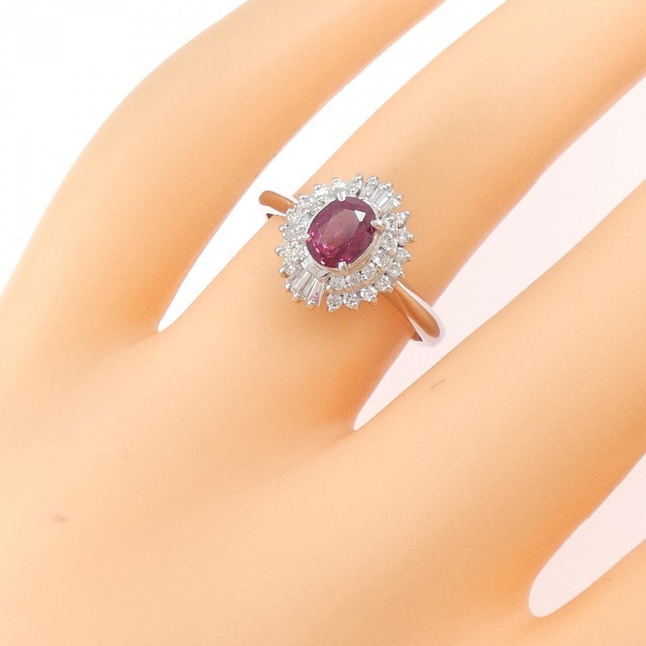 PT900 ルビー リング 0.79CT