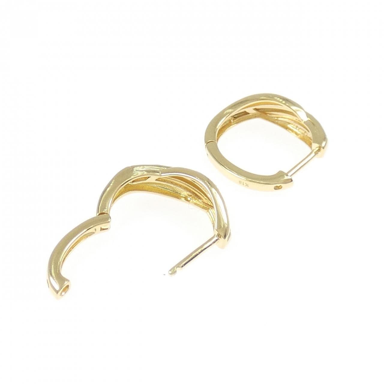 K18YG ダイヤモンド ピアス