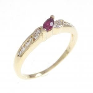 750YG ルビー リング