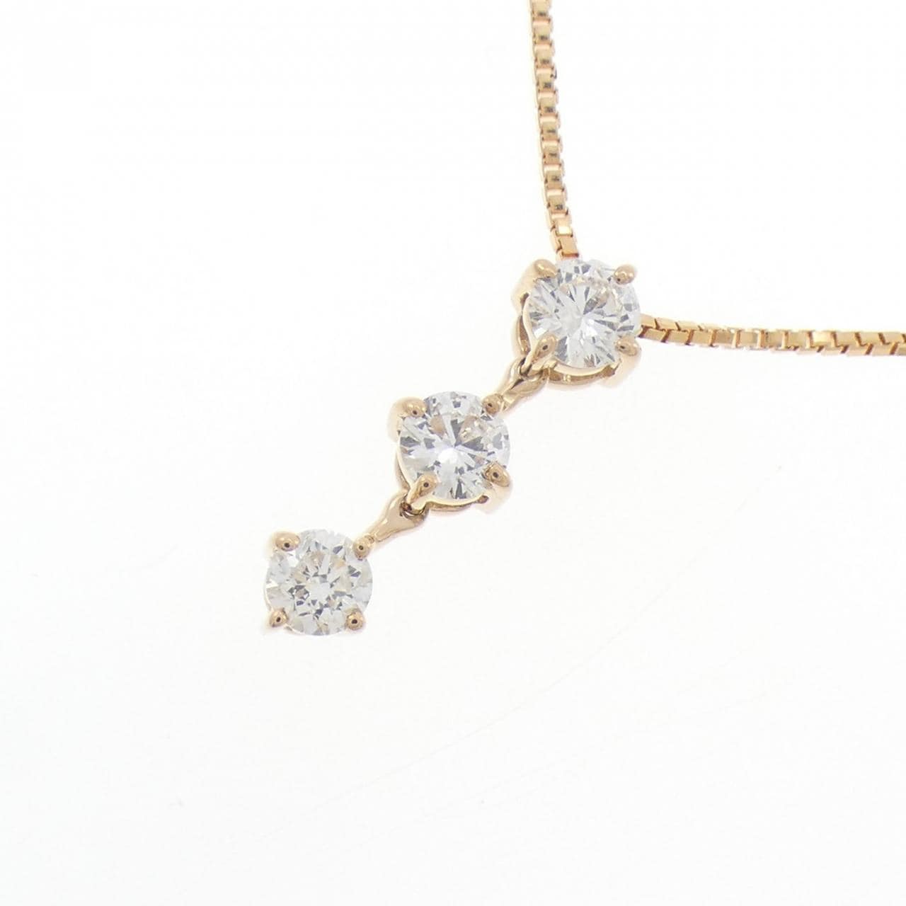 K18PG ダイヤモンド ネックレス 0.30CT