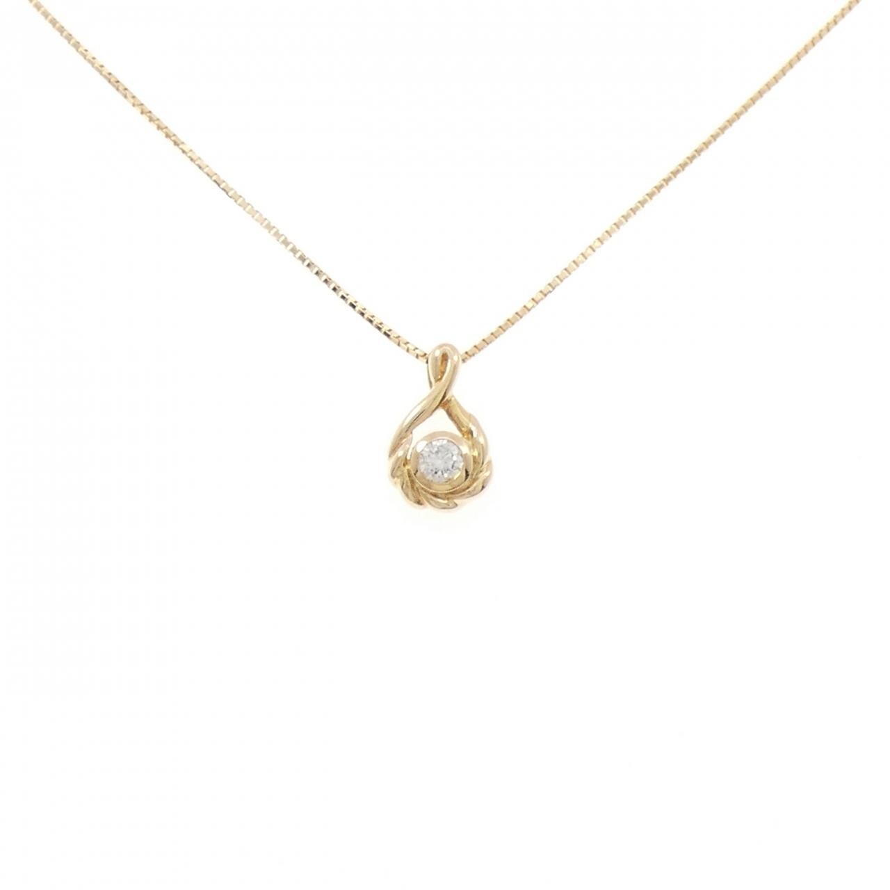 K18YG ダイヤモンド ネックレス 0.10CT