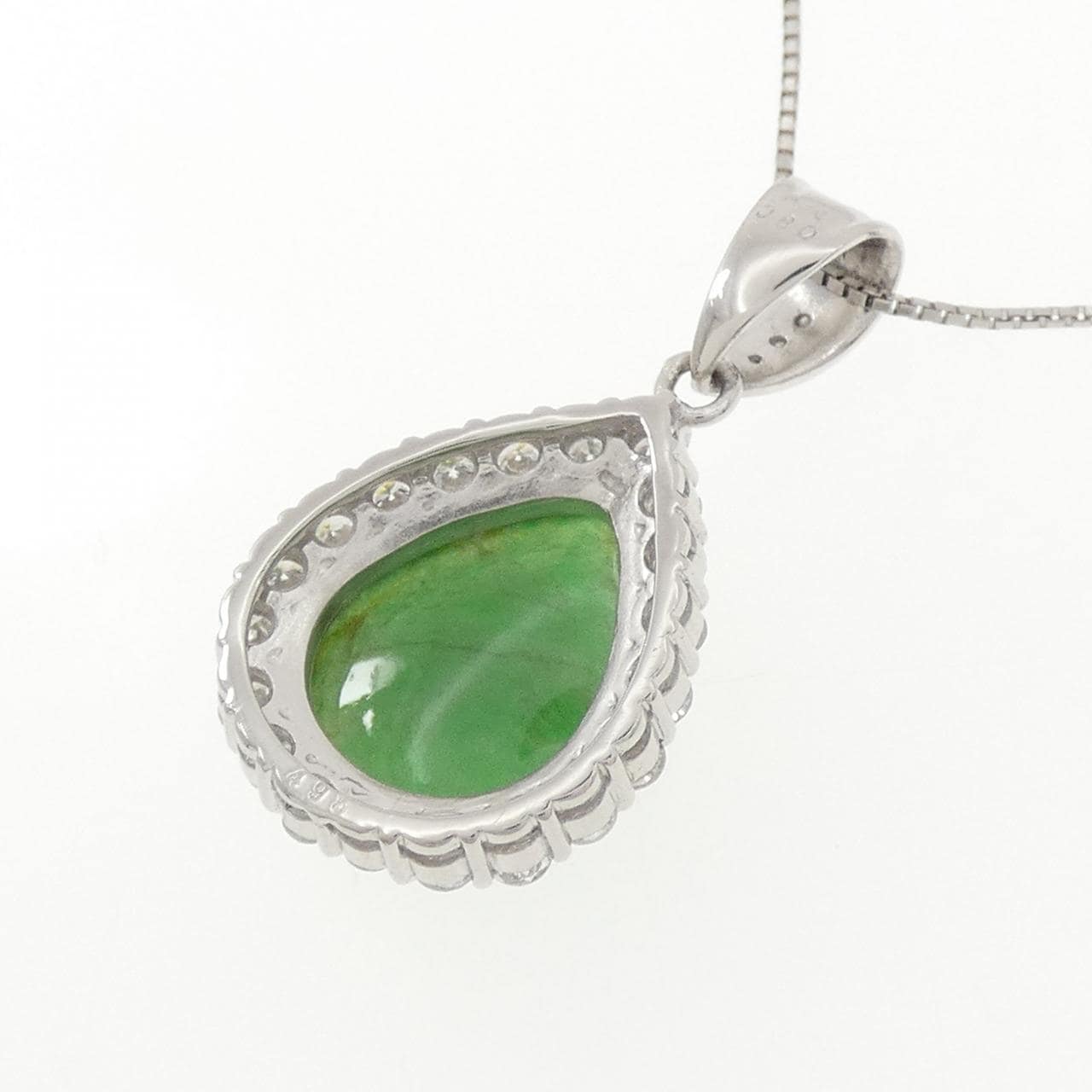 PT900/PT850 ヒスイ ネックレス 4.95CT