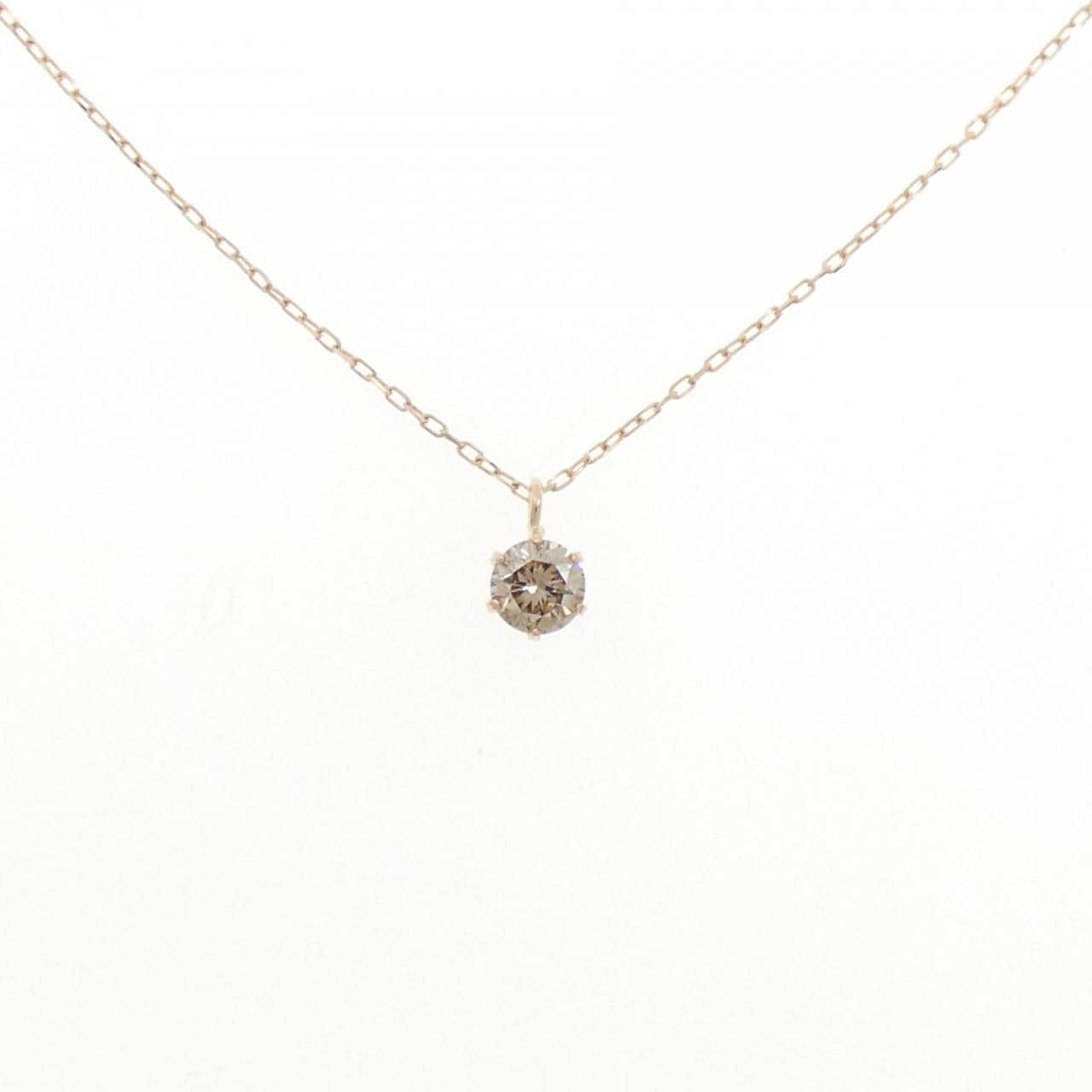 K18PG ダイヤモンド ネックレス 0.10CT