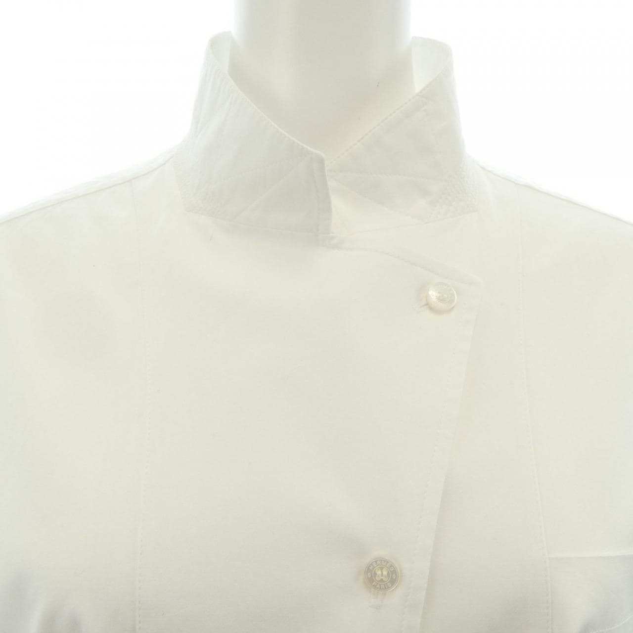 HERMES HERMES Mother-of-Pearl Button 3H0633DV Dress